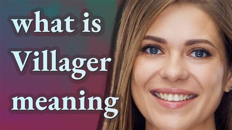 villagers meaning|how to spell village.